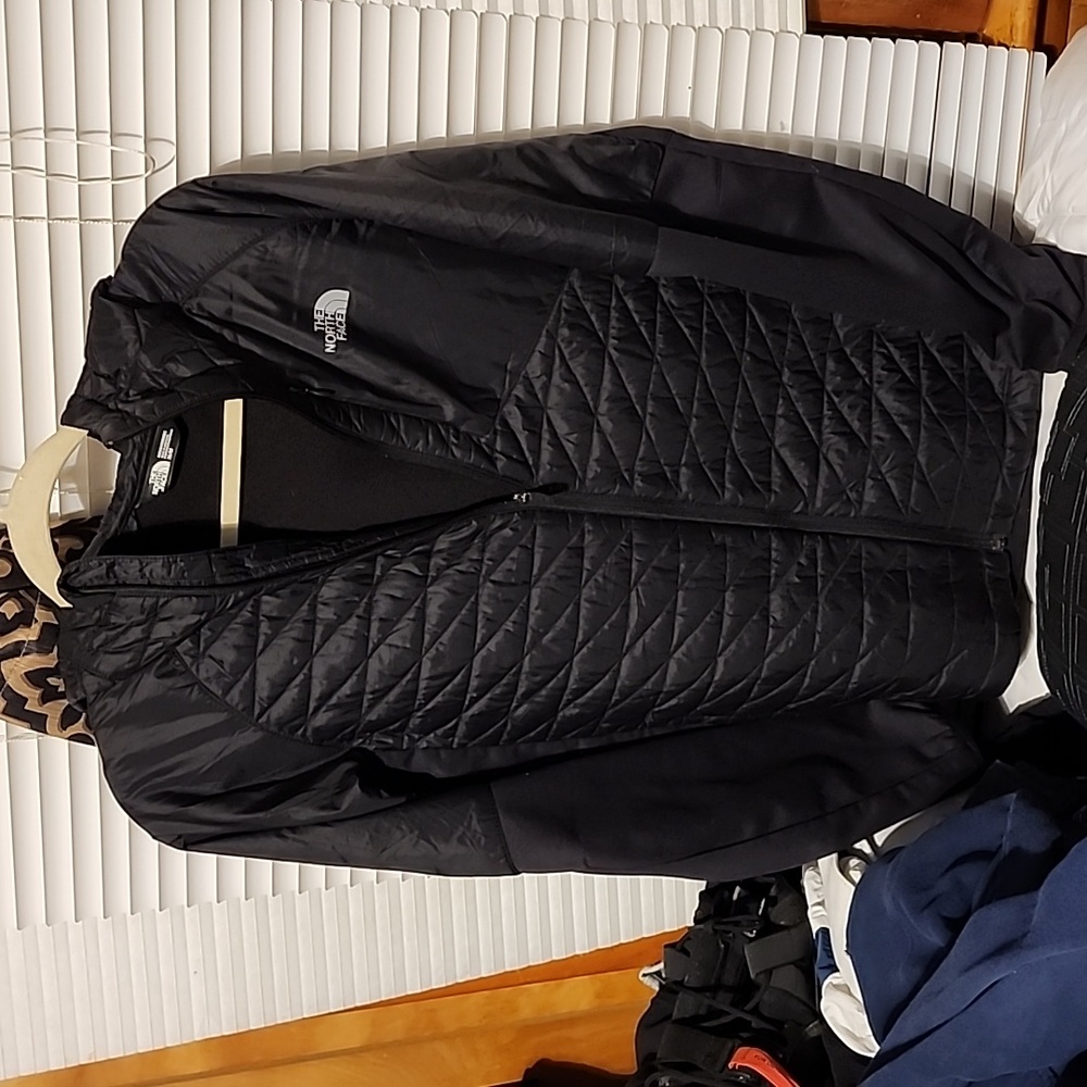Men's Medium Black The North Face Multi-Fabric Puffer Coat